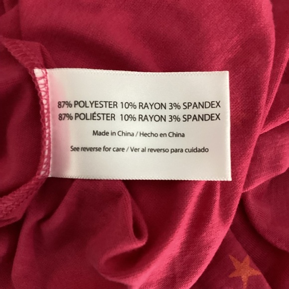 Wildfox Sleep Tank Dress Pink Stars Large - Picture 7 of 7